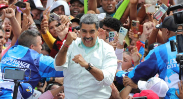 Acto de Nicolás Maduro en Venezuela. Foto: EFE.