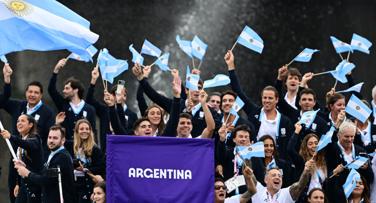 Delegación de Argentina en los Juegos Olímpicos de París 2024. Foto: Reuters.