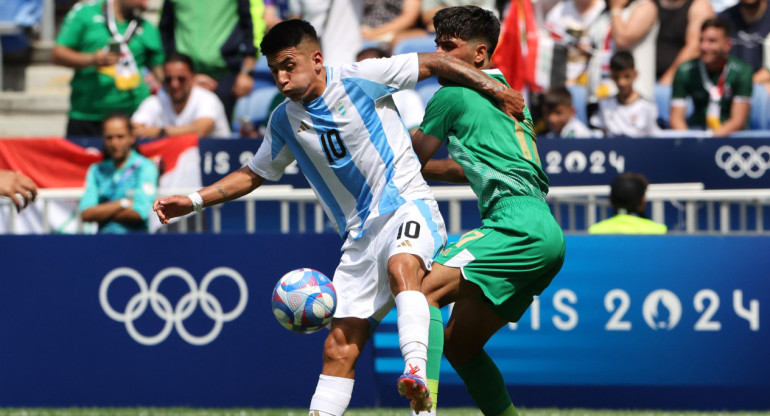 Thiago Almada, Selección Argentina Sub 23, Juegos Olímpicos París 2024. Foto: Reuters.