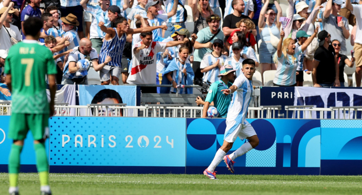 Thiago Almada, Selección Argentina Sub 23; Juegos Olímpicos París 2024. Foto: Reuters.