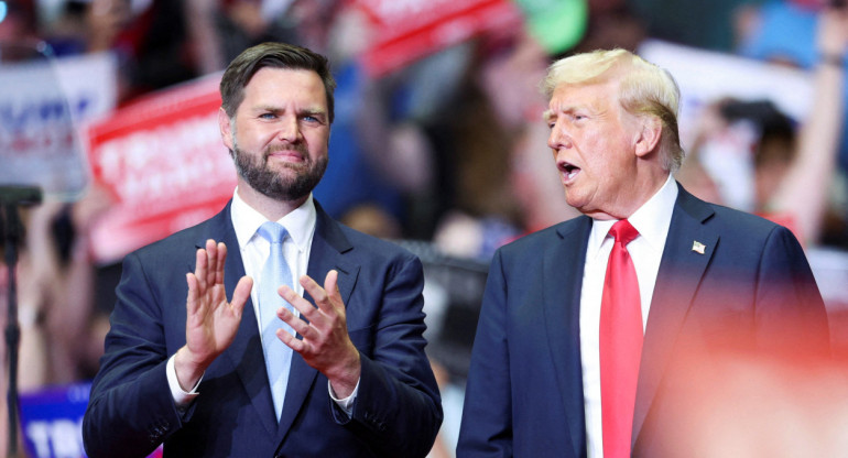 J. D. Vance y Donald Trump. Foto: Reuters