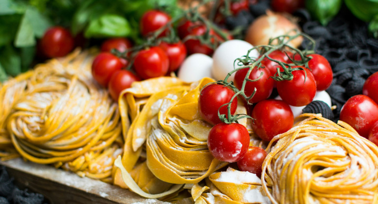 Pastas, comida. Foto: Unsplash