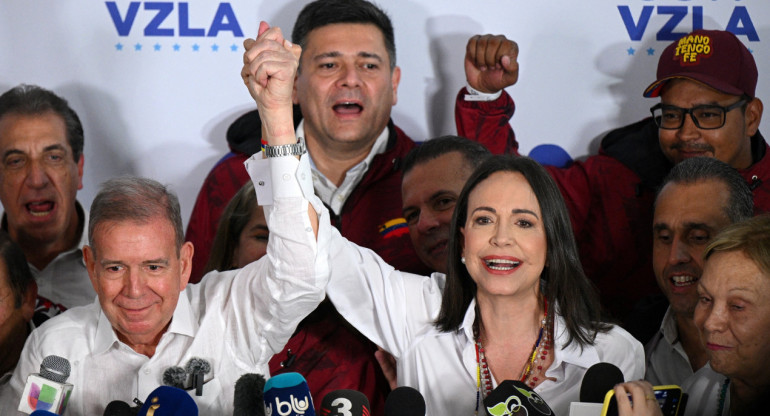 María Corina Machado y Edmundo González Urrutia. Foto: X