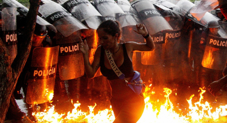 Violencia en Venezuela tras resultados de elecciones. Foto: Reuters.