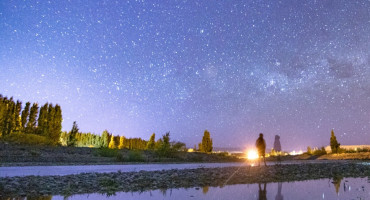 Los Antiguos, Santa Cruz, Patagonia. Eclipse solar anular 2024. Foto: Dirección de Parques Nacionales