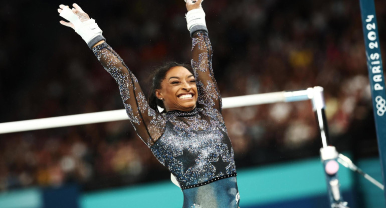 Simone Biles, medallista olímpica. Foto EFE.