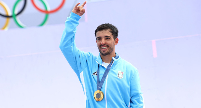 José "Maligno" Torres, primer argentino en conseguir una medalla en París 2024. Foto: Reuters.