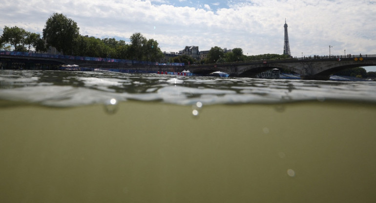 Río Sena; Juegos Olímpicos de París 2024. Foto: Reuters.