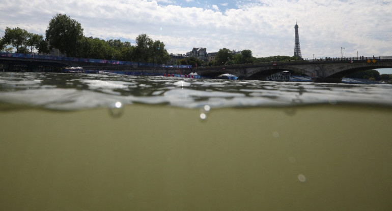 Río Sena; Juegos Olímpicos de París 2024. Foto: Reuters.