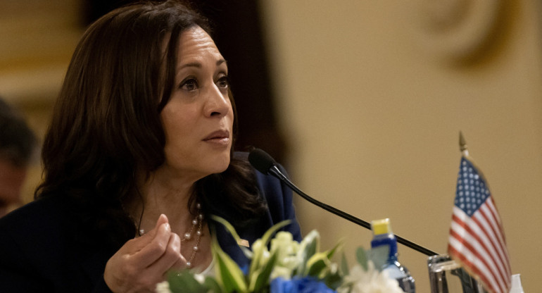 La vicepresidenta de Estados Unidos, Kamala Harris. Foto: Reuters.