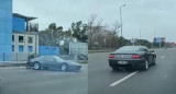 Un conductor, a bordo de una Ferrari, realizó maniobras peligrosas en plena autopista Lugones. Foto: NA.