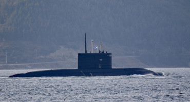 Submarino ruso que fue hundido por Ucrania. Foto: Reuters.