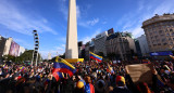 Venezolanos en Argentina protestan contra el resultado de las elecciones. Foto: EFE