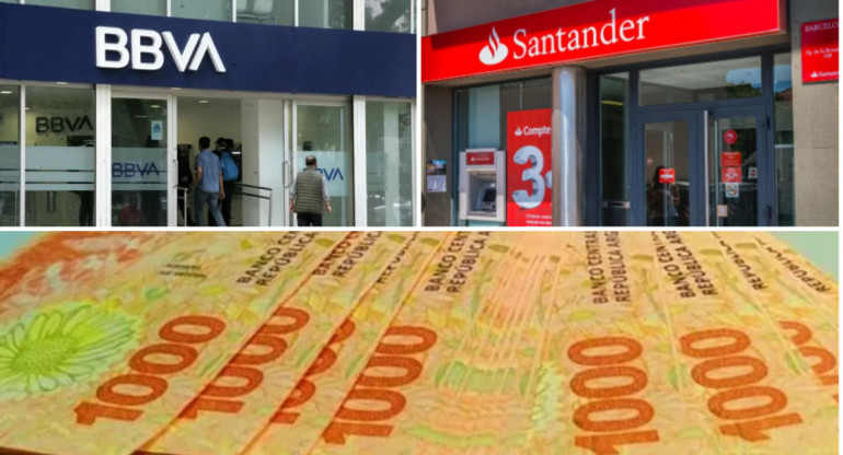 Cómo influye la inflación en los bancos Santander y BBVA. Foto: Web.