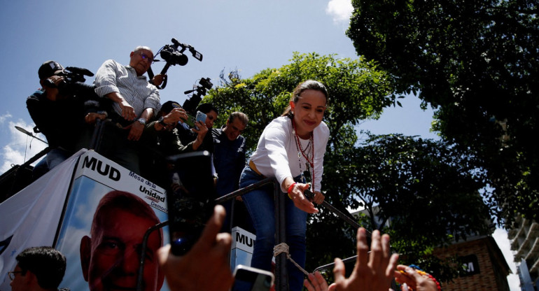 María Corina Machado; Venezuela. Foto: Reuters.