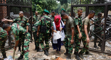 Crisis en Bangladesh. Foto: Reuters.