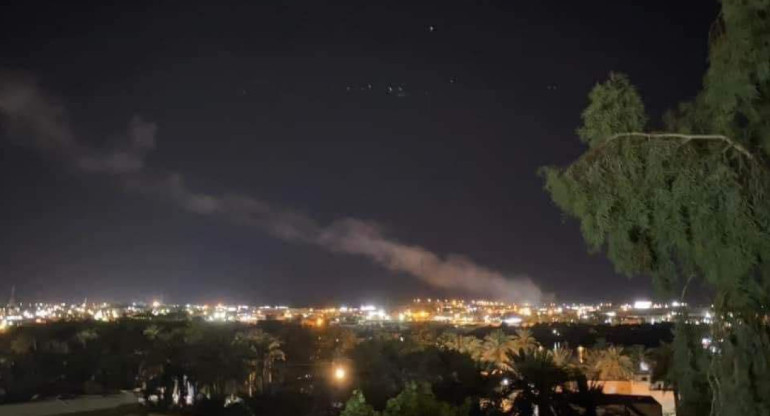 Ataque a la base aérea de Ain al Asad. Foto: X @yatircohen.