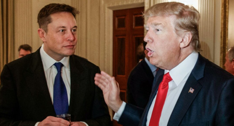 Elon Musk y Donald Trump. Foto: EFE.