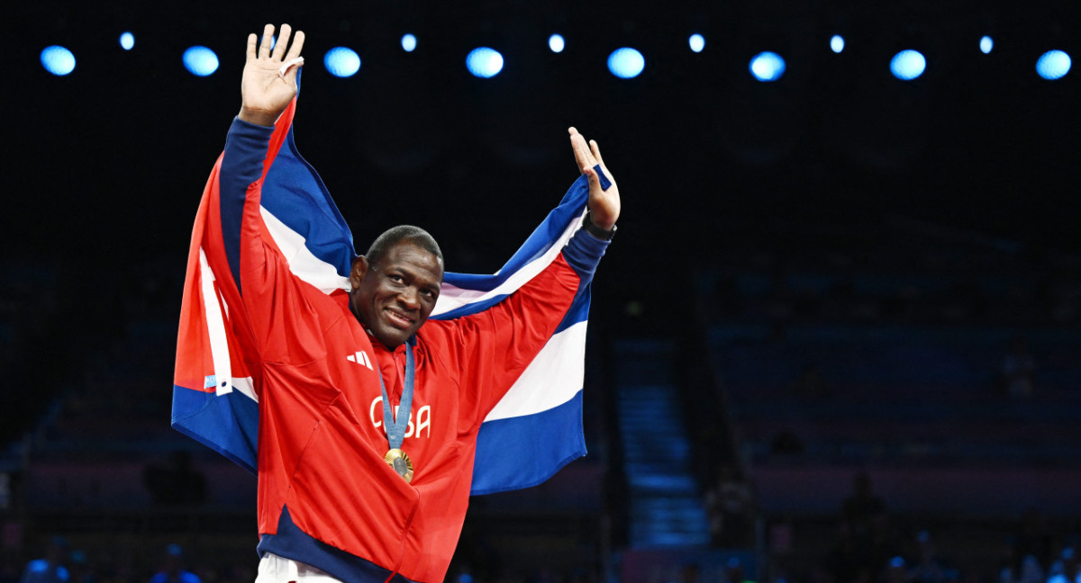 El luchador grecorromano cubano Mijaín López. Foto: Reuters.