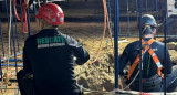 Descubren un túnel de casi 3 metros hecho para robar un banco en San Isidro.  (Fotos: PBA)