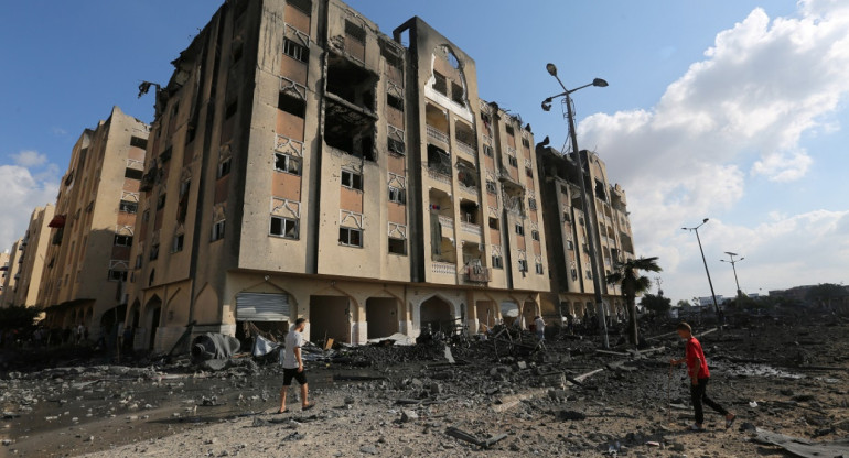 Destrucción en la Franja de Gaza. Foto: Reuters.