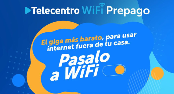 Telecentro Wifi Prepago: pasá tu celu a wifi.