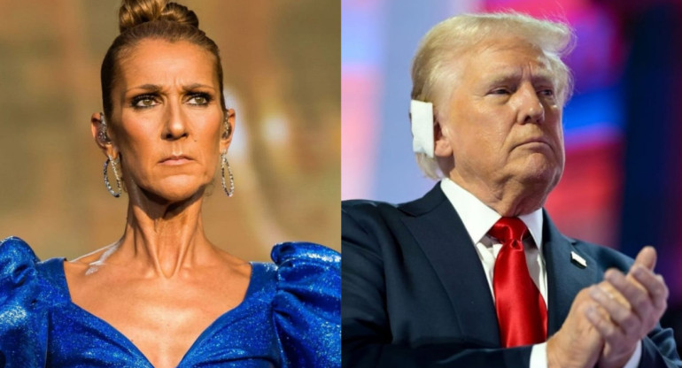 Céline Dion, Donald Trump. Foto: Instagram.