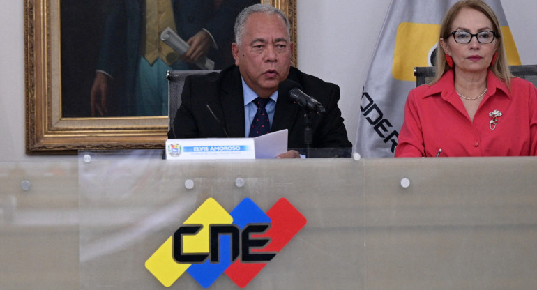 Elvis Amoroso, presidente del Consejo Nacional Electoral de Venezuela. Foto: Reuters.