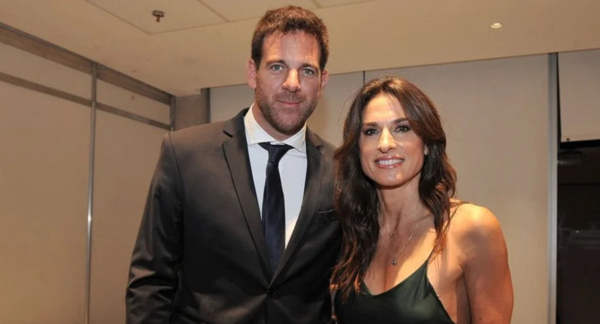 Juan Martín Del Potro y Gabriela Sabatini. Foto: NA.