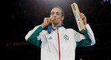 Imane Khelif, la boxeadora intergenero de Argelia. Foto: Reuters.