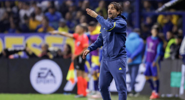 Diego Martínez, entrenador de Boca. Foto: EFE.