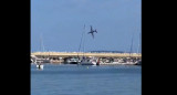 Accidente de un avión en Francia que cayó al mar Mediterráneo. Foto: Captura de video.