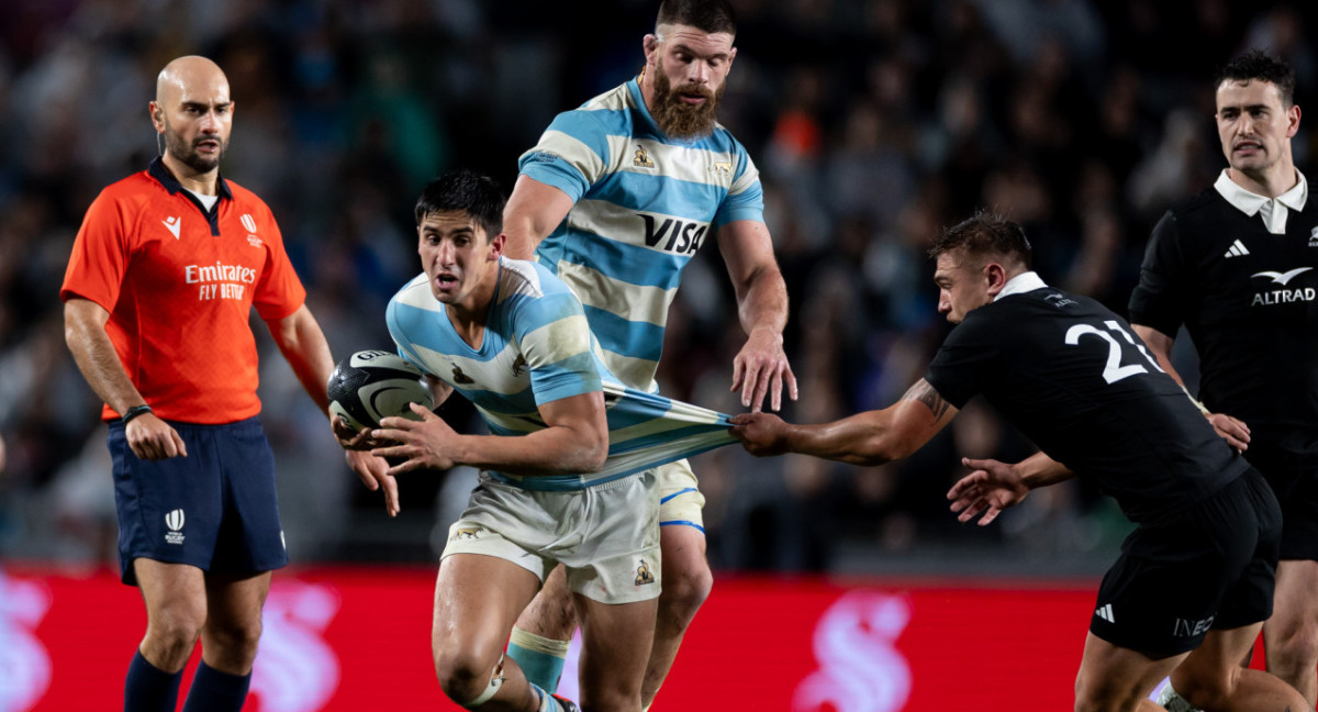 Los Pumas ante los All Blacks en el Rugby Championship. Foto: @gaspafotos.