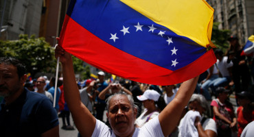 Marcha en Venezuela contra los resultados de las elecciones presidenciales. Foto: REUTERS.