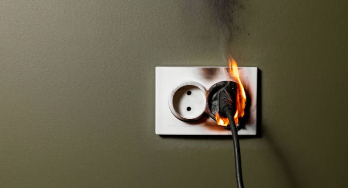 Cuidado al enchufar un electrodoméstico. Foto: AdobeStock