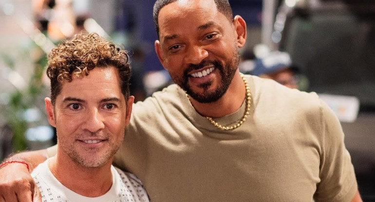 Will Smith y David Bisbal. Foto: YouTube/Will Smith.