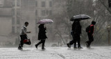 Lluvia y viento en la Ciudad de Buenos Aires. Foto: NA.