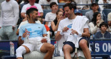 Novak Djokovic y Juan Martín Del Potro en el US Open. Foto. NA.