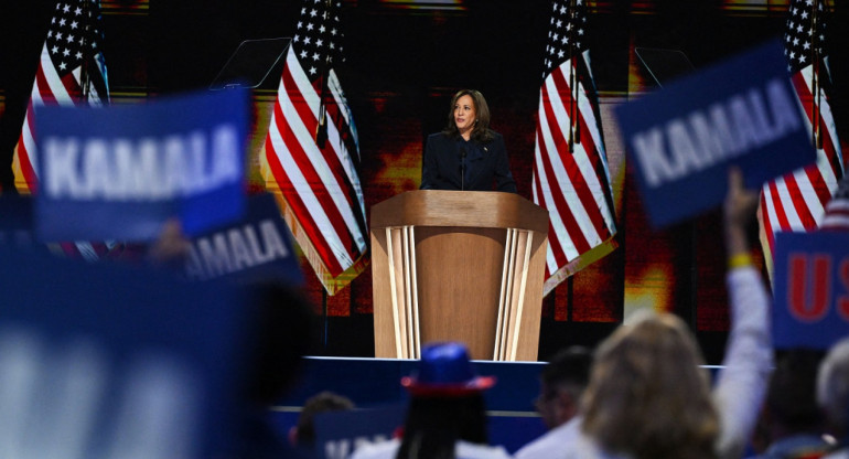 Kamala Harris, candidata a presidenta de Estados Unidos. Foto: Reuters