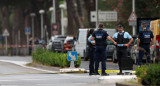 Un policía francés, herido en un incendio intencional frente a una sinagoga. Foto: Reuters