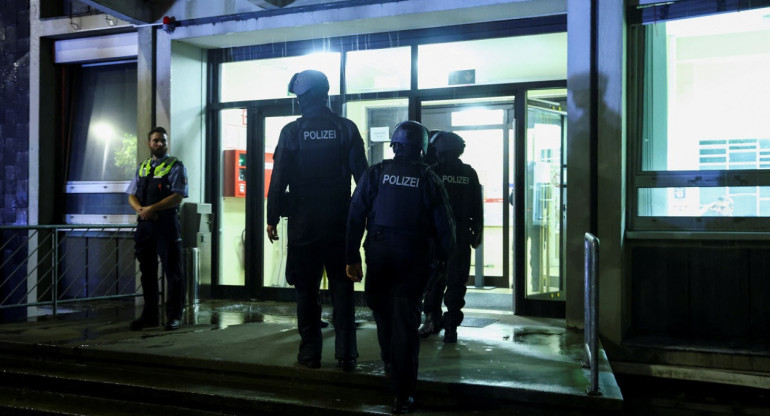 Policía de Alemania. Foto: Reuters.