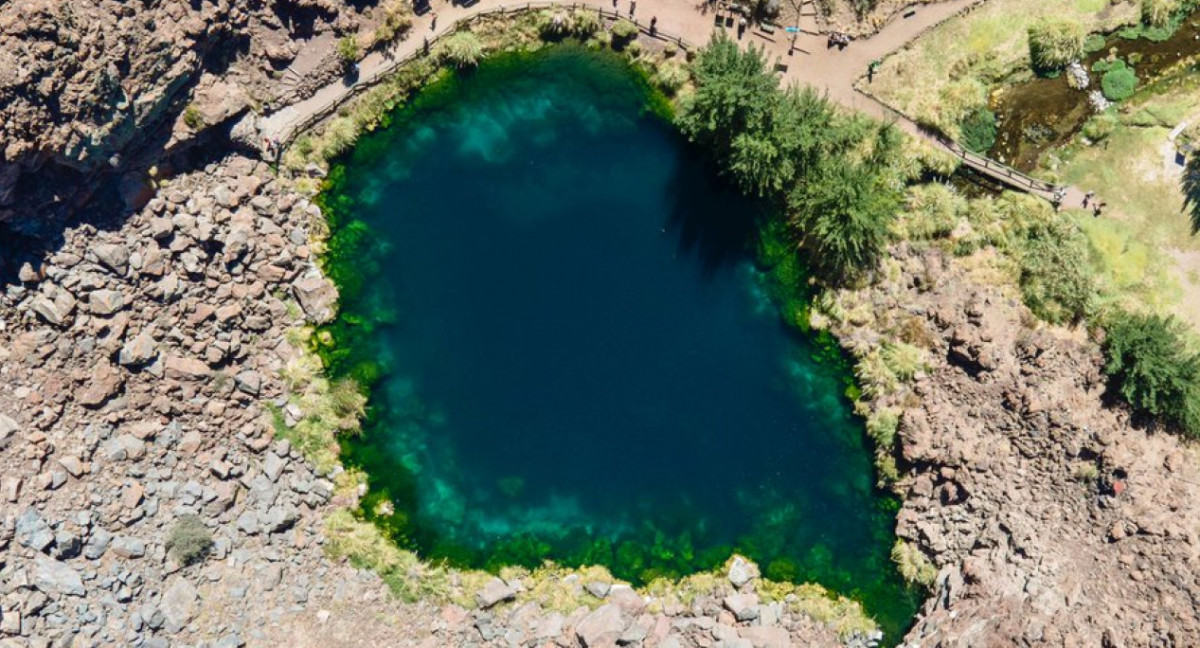 Laguna de la Niña Encantada, Mendoza. Foto X.