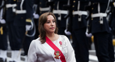 Dina Boluarte, presidenta de Perú. Foto: Reuters.