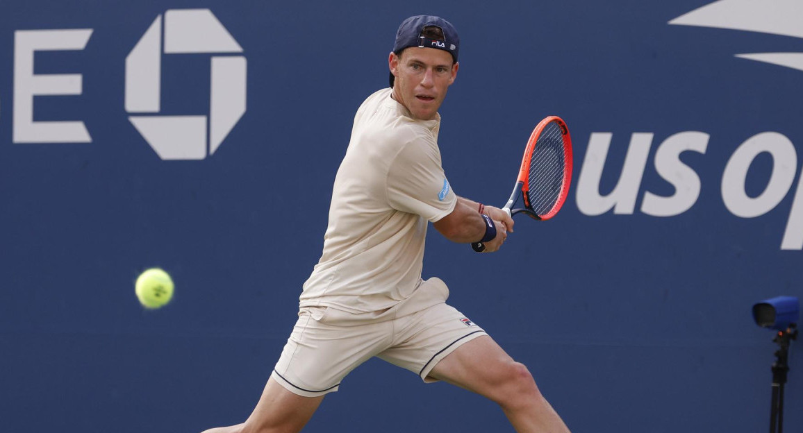 Diego Schwartzman en el US Open. Foto: EFE.