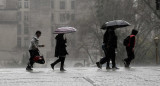 Lluvia en Buenos Aires. Foto: NA
