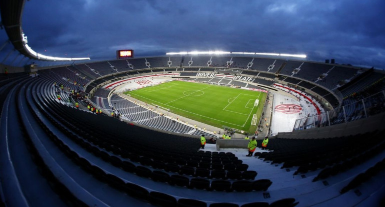 Estadio Monumental de River Plate. Foto: Instagram @obramonumental