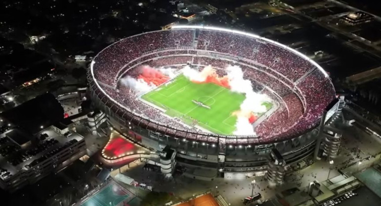 Estadio Monumental de River Plate. Foto: Instagram @obramonumental