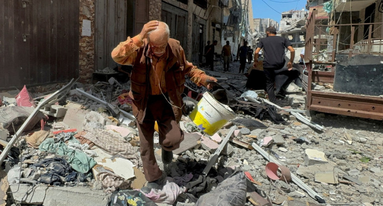 Destrucción en la Franja de Gaza. Foto: Reuters