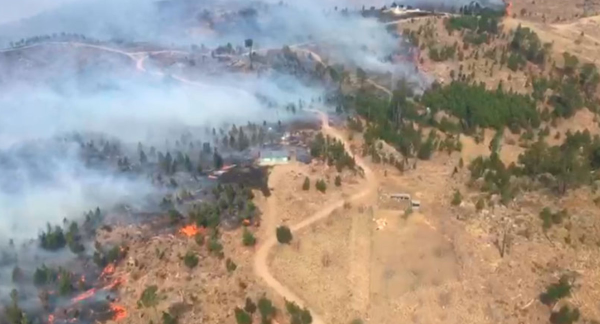 Incendio en Córdoba. Foto: X.