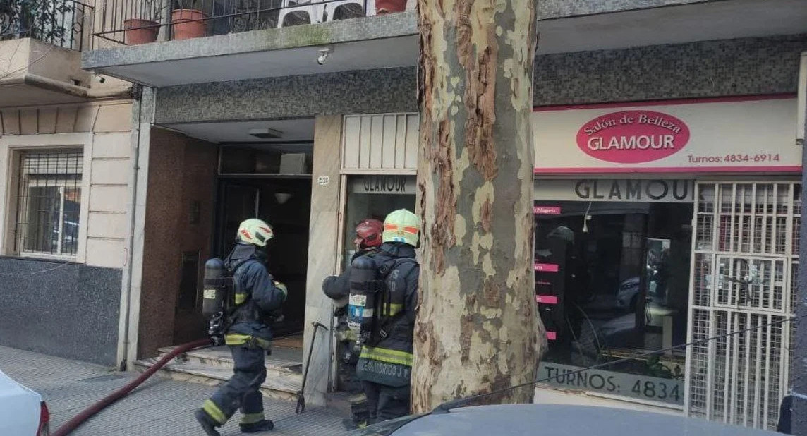 Incendio en Palermo. Foto: NA.